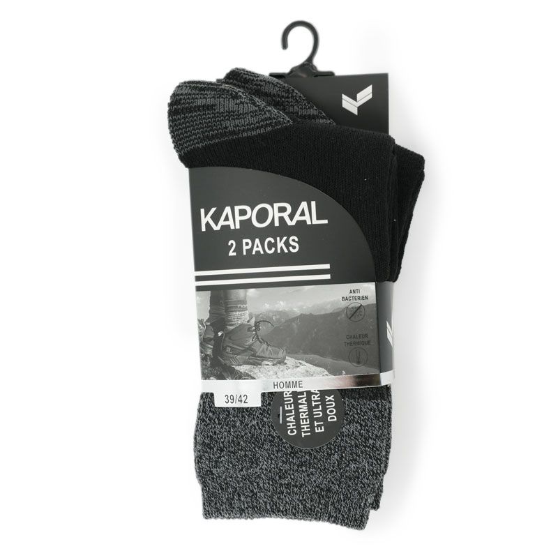 Pack of 2 Pairs of Ultra-soft KAPORAL Men's Socks
