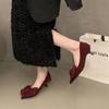 Women's Shoes 2024 Fashion Shallow Women's High Heels Hot Sale Butterfly-knot Office and Career Sexy Pointed Toe Heels Women