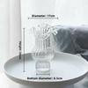 Pleated Skirt Luminous Fluorescent Glass Vase Flower Arrangement High Value Creative Simple Water Rose Lily Device