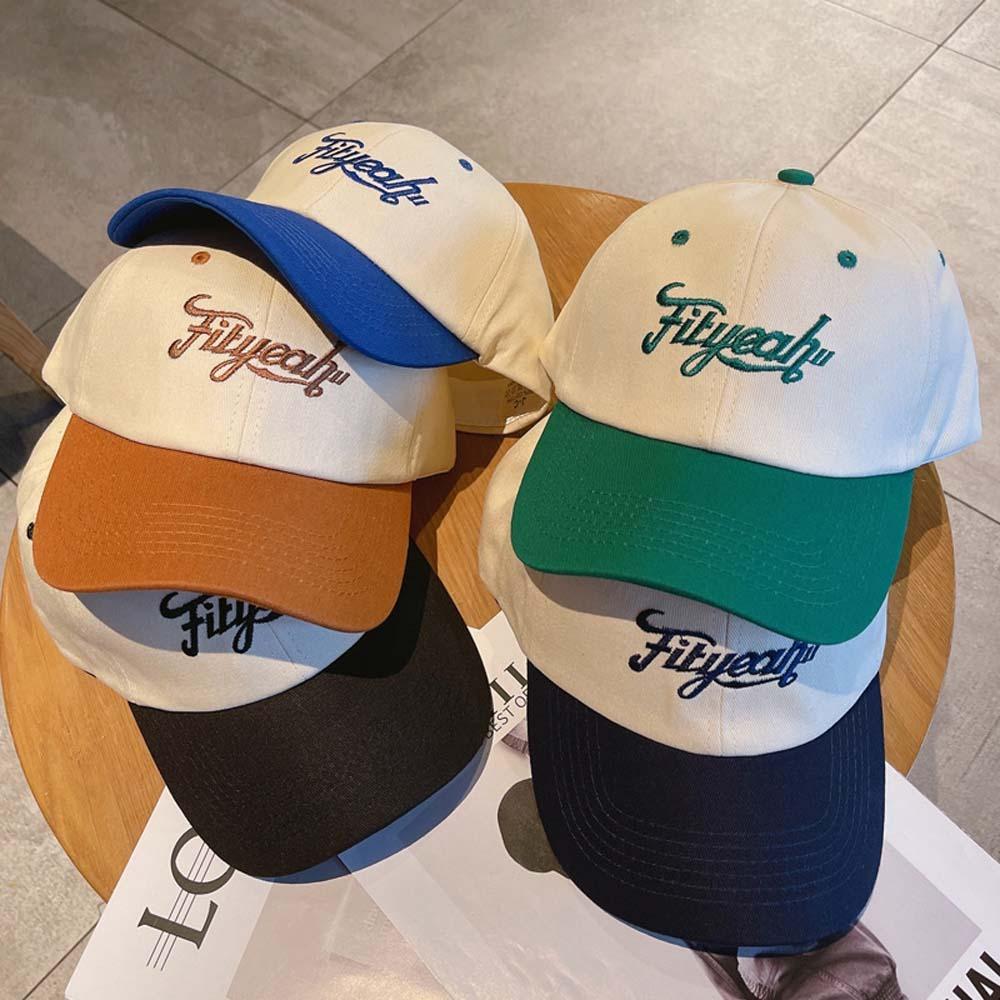 Adjustable Letter Embroidery Baseball Cap Sunscreen Summer Sunshade Hats Unisex Peaked Cap Sports