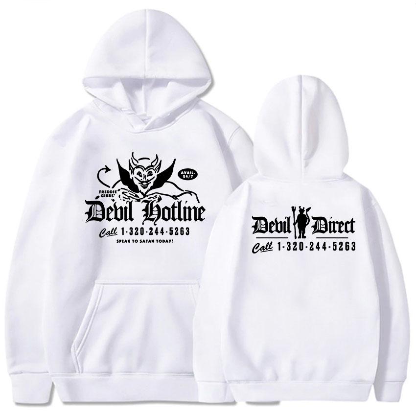 Freddie Gibbs Devil Direct Hoodies Long Sleeve Fashion Cotton Sweatshirts Casual Men Women Streetwear Style Graphic Clothing