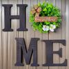 Home Letter Door Hanging With Wooden Art For Home And Garden Decorations Wall