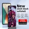 Крутой чехол для телефона в готическом стиле для Redmi Note 14 13 12 11 Pro Plus S 5G 14C A3 Мягкая черная крышка для телефона