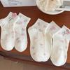 1-5 пар Харадзюку Цветочный горошек Короткие носки для детей Весна Лето Хлопок Женские носки Дышащие Мягкие Милые Чулночно-носочные изделия