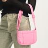 Small Square Bag Women's Macaron Colour Cotton Clip Shoulder Crossbody Bag Simple Linger Handbag