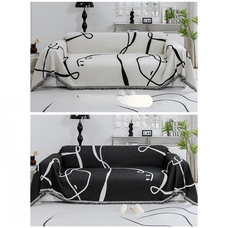 Полотенце для дивана из синели, полное покрытие, ткань «Четыре сезона», универсальное пряморядное цельное нескользящее покрывало, одеяло