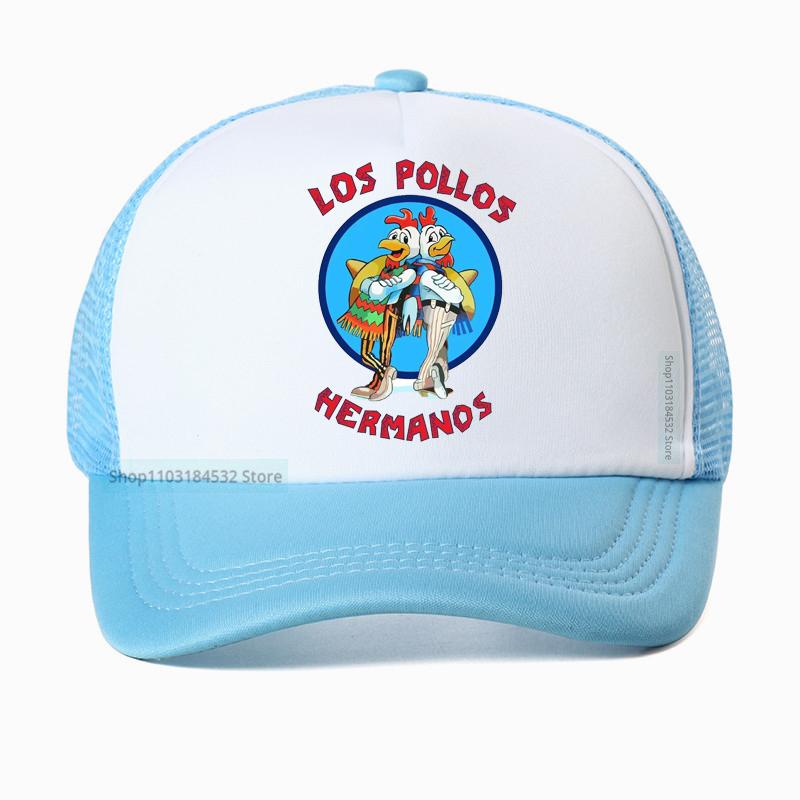 Funny Los Pollos HerUnisexos Breaking Bad Baseball Cap Unisex Women Adjustable Dad Hat Outdoor Breathable Trucker Hat