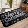 Приветственный коврик, оформленный надписью «Merry Christmas», — это коврик для гостиных, спален, кухонь и рождественский коврик.