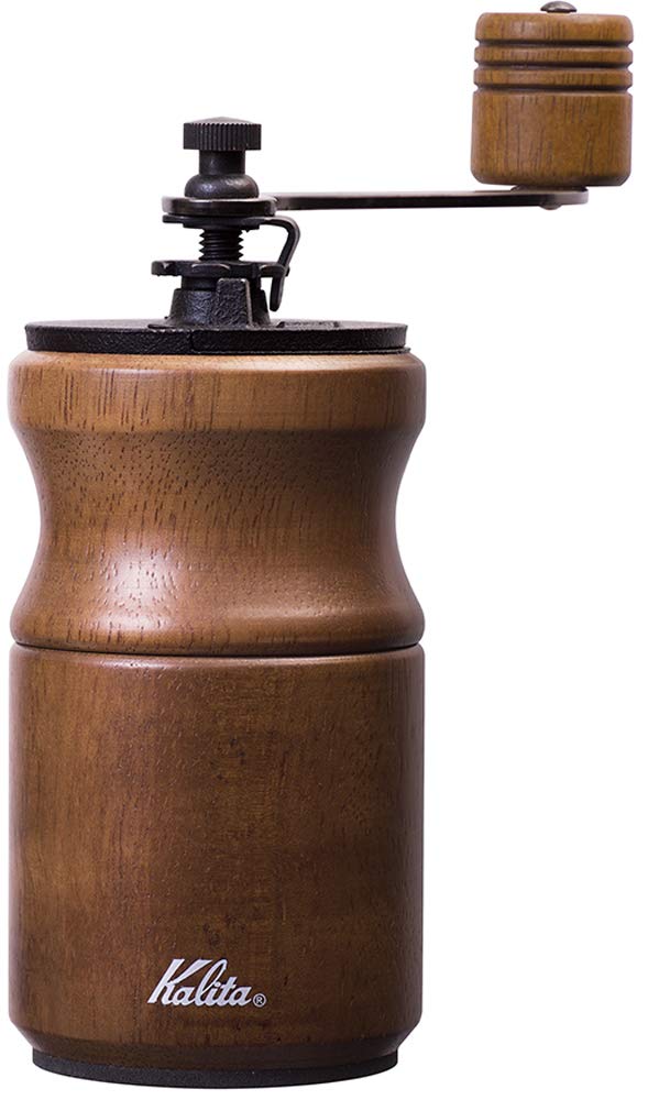 Кофемолка Kalita, деревянная, прочная, чугунная, коричневая, с регулируемой грубостью помола, ручная мельница для кофе, ручная кофемолка для начинающих, для начинающих