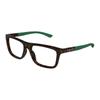 Gucci Очки для зрения Дизайн color-blocking, прямоугольная оправа, одинаковый стиль для мужчин и женщин Черепаховый/зеленый 52 пыльник + футляр для очков (Случайный цвет)