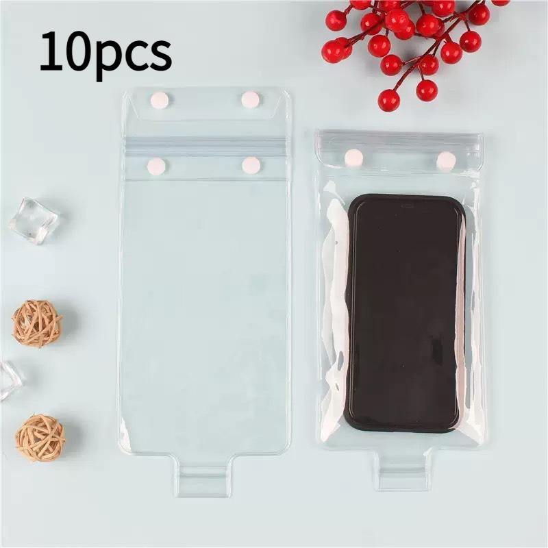 2/5/10Pcs Transparent Waterproof Phone Bag Covers for Swimming and Diving 5