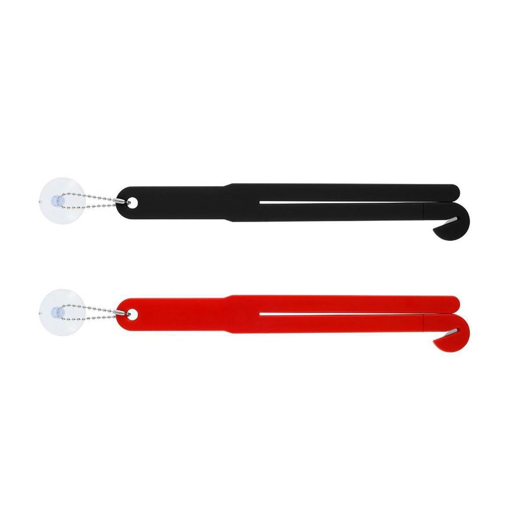 2 шт. Пластиковый открыватель для пищевых пакетов Легкий резак для пищевых пакетиков Выжималка с цепочкой и присоской для дома, кухни