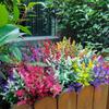 12PCS Artificial Plants Lavender Wedding Bridal Vase for Home Christmas Wreath Crafts Outdoor Garden Window Sill Decoration