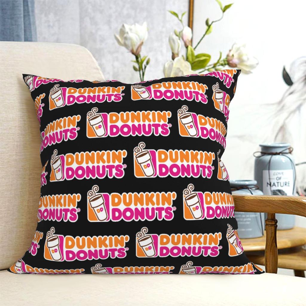 Dunkin Donuts Square Pillowcase Cushion Cover Pillow Case Throw Pillow Cover for Home Bedroom Car