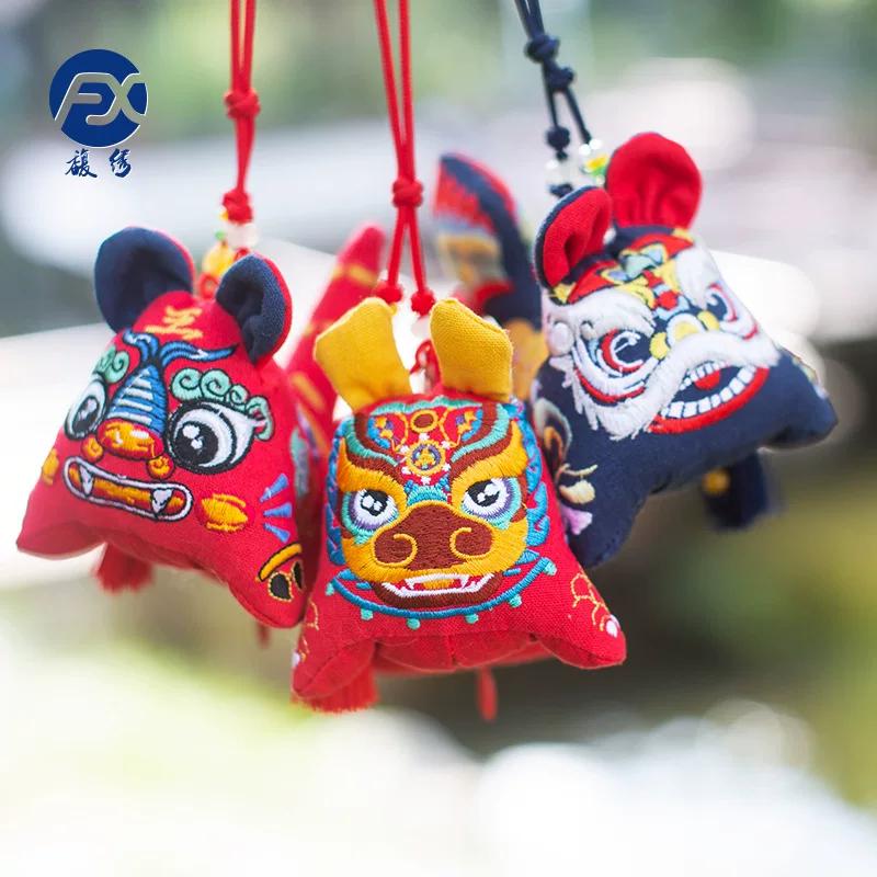 Tiger Dragon Tiger Sachet Sachet Argy Wormwood Small Pendant Ornaments Dragon Boat Festival Handmade Embroider Finished Product Chinese Ancient Style