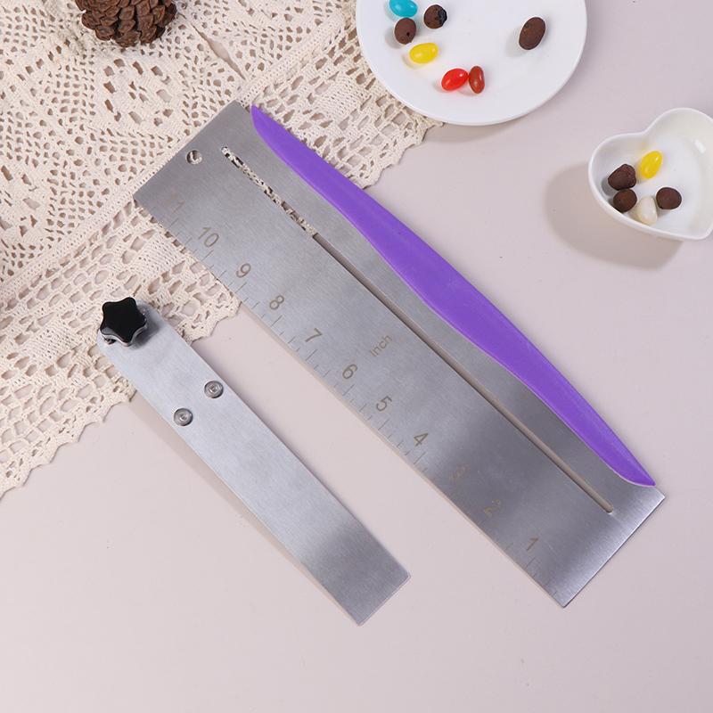 Adjustable Cake Scraper Cakes Comb Baking Crisp Corners Cake Edge Smoother Stainless Steel Kitchen Accessories Diy Baking Tools