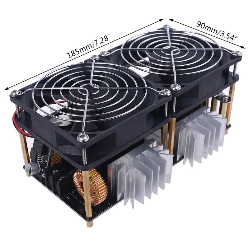 2000W 50A ZVS Induction Heating Board Heater Module Flyback River Issipation Coil  Fan with Copper Tube