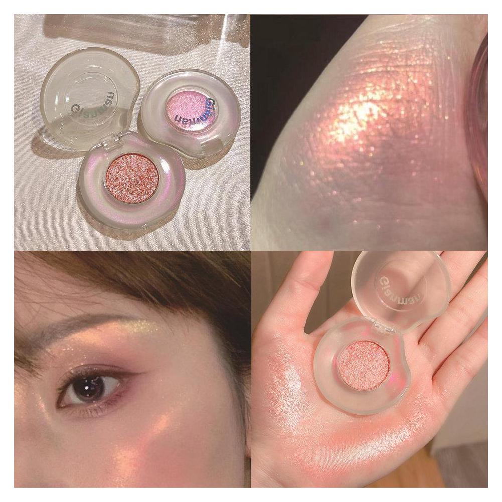 Monochromatic Highlight Sequins Highlighter Eyeshadow Highlighter Eyeshadow Palette Glitter Shi U2Q7