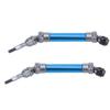 2Pcs RC Car Front CVD Three Section Type Drive Shaft Parts Accessories Fit for Traxxas Slash(Blue )