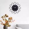12Inches Accurate Creative Quiet Indoor Wall Clock Flower Shaped Decorative Clocks for Living Room Ornament Acrylic Wall Clock