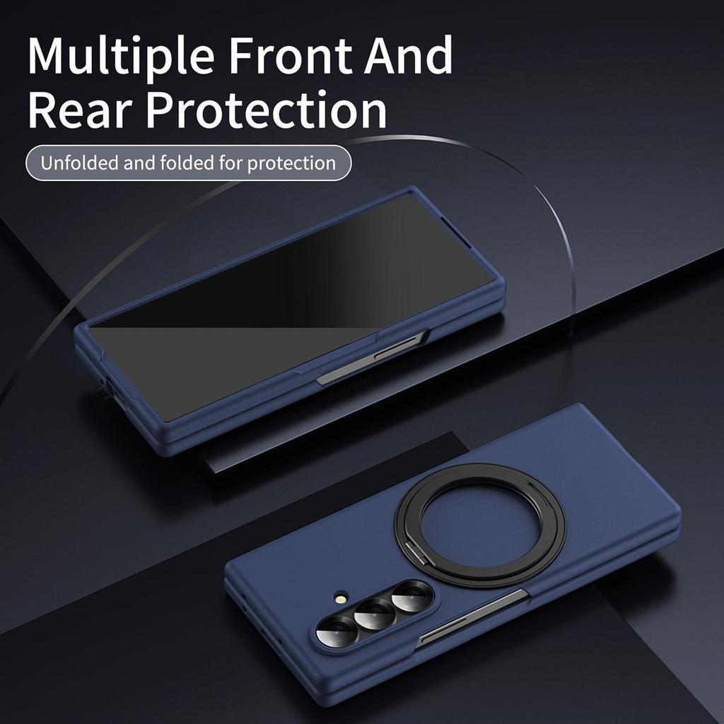For Samsung Galaxy Z Fold4 5 6 7 8 Wide /Z Fold8 Ultra Hard PC Shockproof Phone Case Kickstand Holder Full Body Protective Cover With Screen Protector