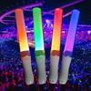 3w 15 Color LED Glow Foam Stick Bulk  Dark Light Birthday Wedding Party Supplies Remote Control Glow Stick For Concerts Parties