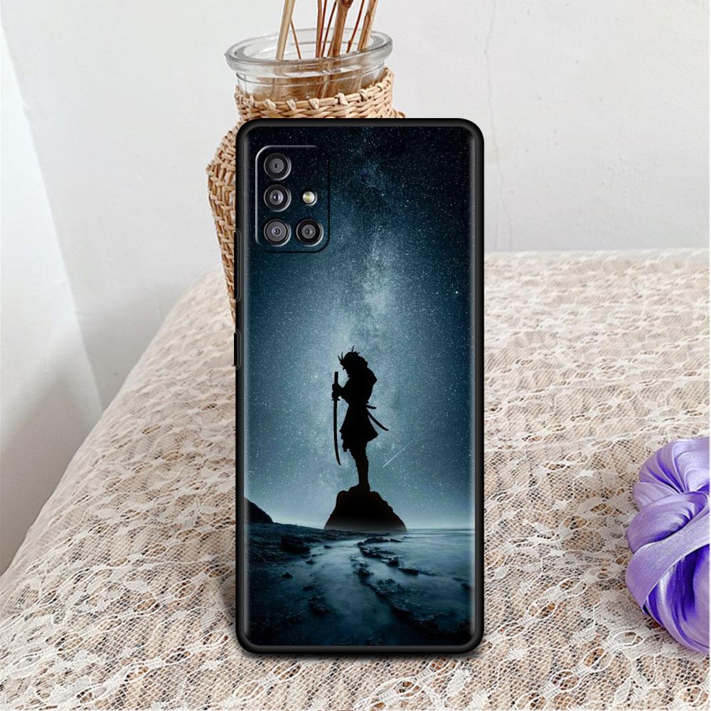 Case For Samsung Galaxy A52 A12 A51 A32 A71 A21s A22 A11 A02s A03 A23 A13 A53 A41 A31 A72 Soft Phone Cover Japan Cool Samurai
