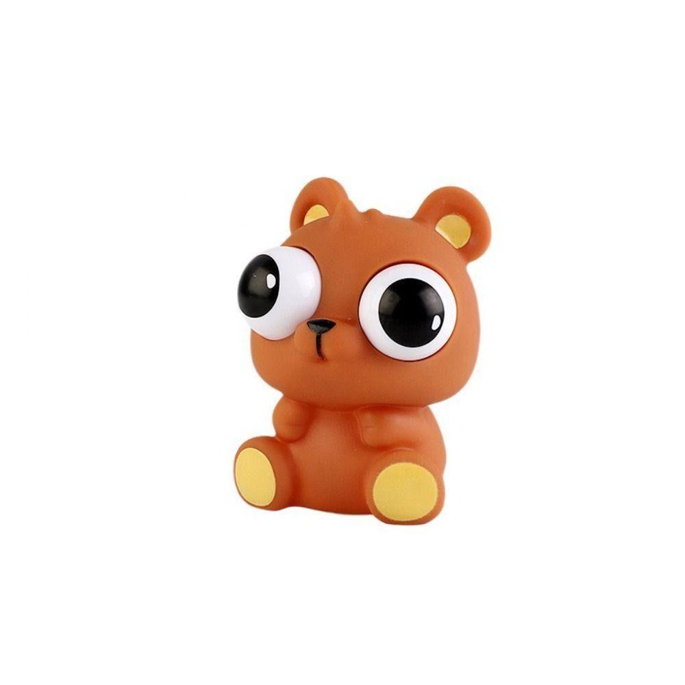 Пластиковые силиконовые игрушки с выпученными глазами, желтые, коричневые, зеленые, сжимаемые игрушки, хобби, игрушки для снятия стресса