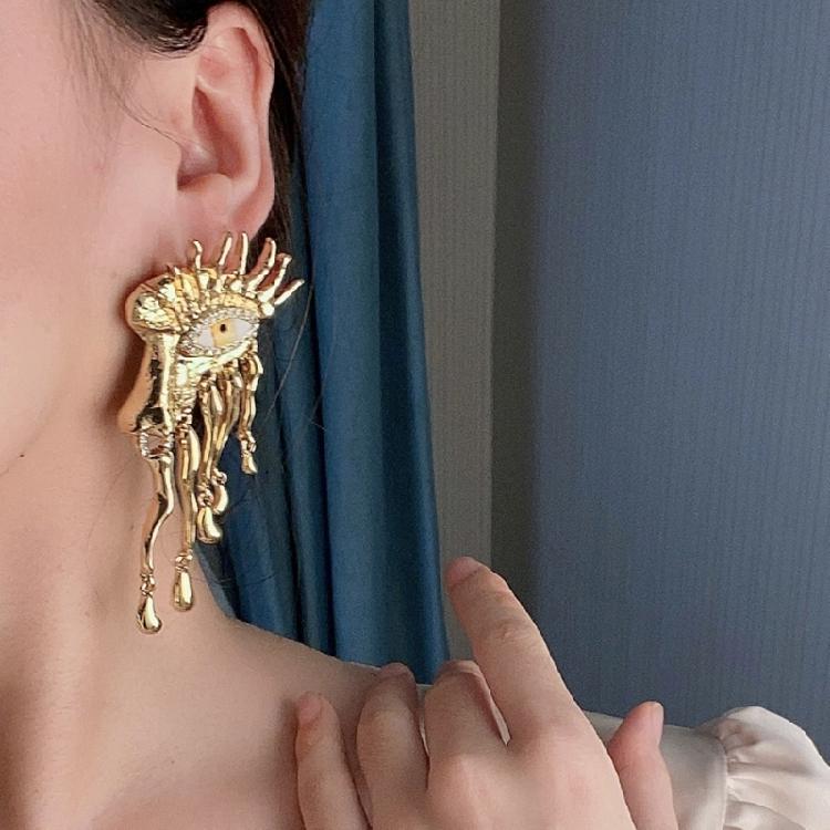 Художественная модель уха, украшение для уха/глаза, уникальные серьги-гвоздики с индивидуальным дизайном для вечеринок и свиданий.
