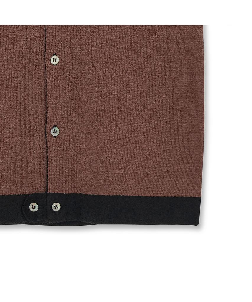 IOLO Two-Tone Retro Shirt_Brown