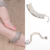 Сексуальный серебряный браслет на щиколотку, цепочка, браслет на щиколотку, украшения для ног, босые сандалии