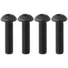 4pcs M5x20mm Hex Socket Reverse Carbon Steel Grade 10.9 Hex Bolt Strong Left Hand Thread Screw
