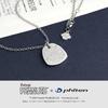 [Shinjuku Gin no Kura] Phiten Collaboration Snoopy Reversible Plate Necklace, Stainless Steel, Women's, 2-Way, Official