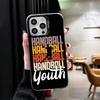 Спортивный чехол для телефона с изображением гандбола, мягкий, для iPhone 15 16 17 Pro Max 17Air 16E 14 Plus 13 12 Mini, противоударный, задняя крышка