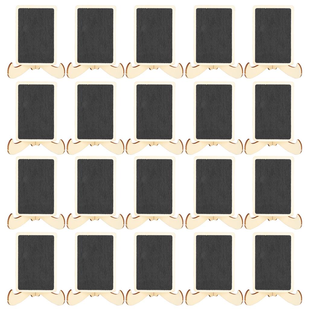 2 Set Wood Mini Chalkboard Signs Place Cards Small Rectangle Blackboard Weddings Parties