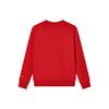 FILA Fleece Logo Casual Loose Pullover Long Sleeve Sweatshirt Unisex sweatshirt Legendary-Red F51U249299FRD