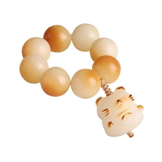 Ручная нить Белый корень Бодхи Ручное скручивание Обжарка на древесном угле Нить с кошачьим когтем Обертывание кончика пальца Мягкая ручка из бусины Будды Игривый кусок