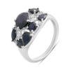 Silver Ring with Natural Sapphire 3.823ct, Cubic Zirconias, Item Weight 4.03 G (2180937)