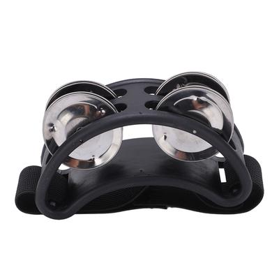 Ножной тамбурин с бубенцами, перкуссионный инструмент, музыкальный аксессуар для вечеринки, караоке