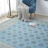 INSIMAN Washable Nordic Style Rug 200 X Stylish Gabbeh Gobelin Suitable for All Compatible with Underfloor and Easy To Clean Modern Blue - 250cm,