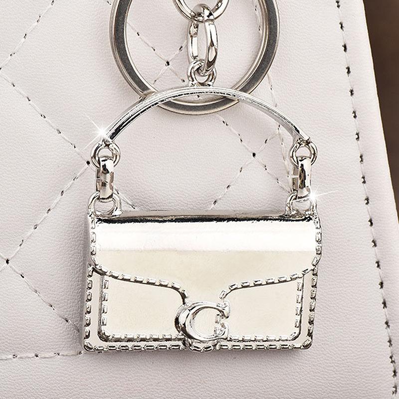 Модный изысканный мини-брелок в форме сумки, брелок для женщин, безделушка, металлический брелок, украшение для рюкзака, аксессуары, подарки