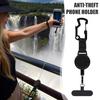 Retractable Keychain with Magnetic Closure Carabiner ID Badge Holder Clip Anti-Theft Security Belt Clip Attachment Phone Tethers for Travelers Outdoor