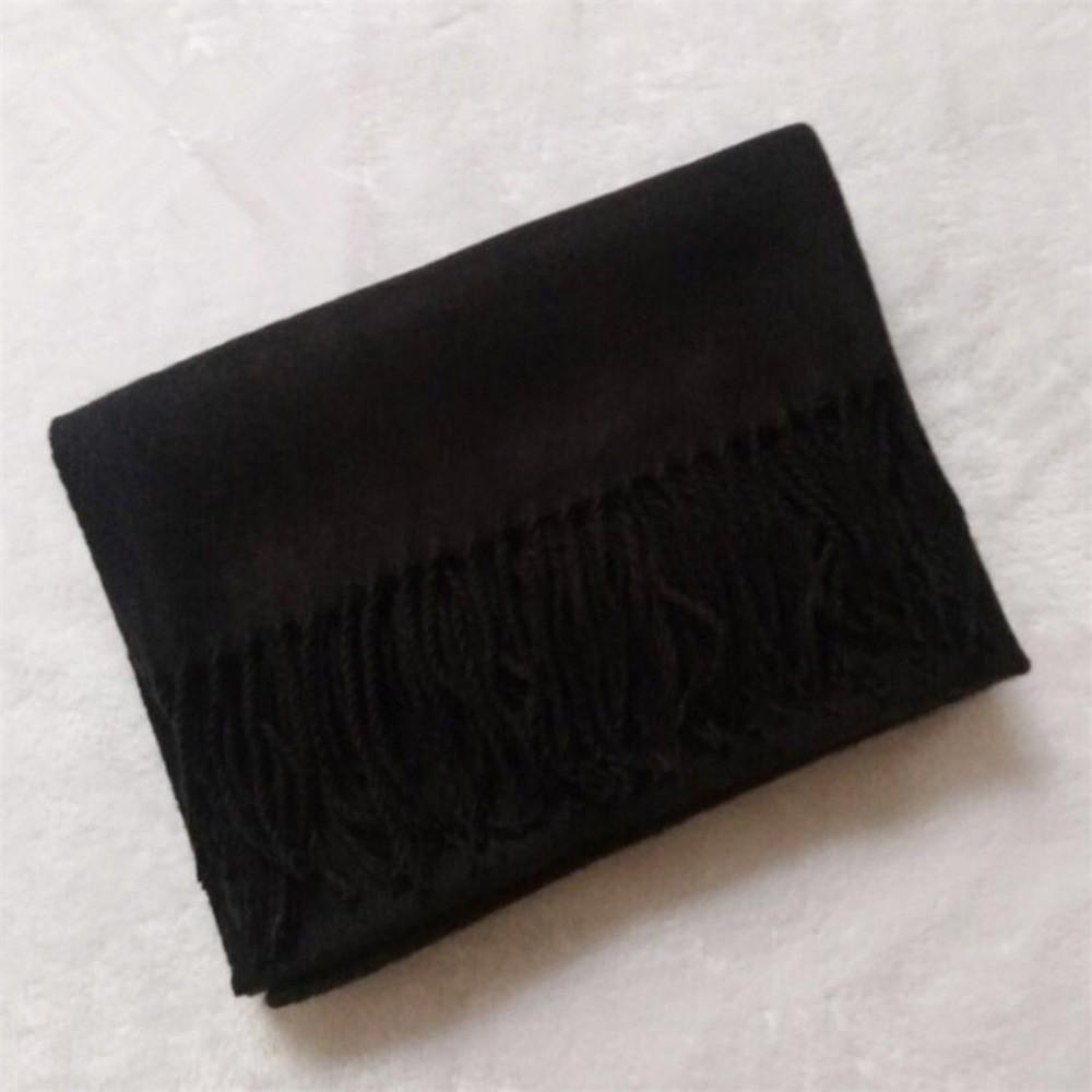 Solid Color Warm Scarf Long Tassel Shawl Fashion Men Scarf