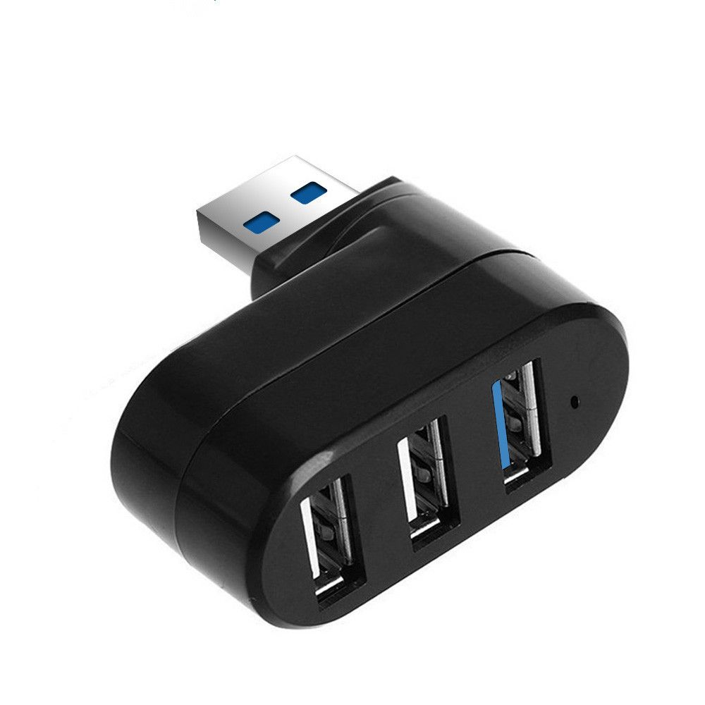 New Rotatable High Speed Mini 3 Ports Splitter Box Adapter USB 3.0 Hub