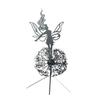 Садовый колышек «Одуванчик с феей», кованое железо, скульптура феи, танцующей с одуванчиком, наружный декор, колышек для патио, газона, двора