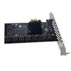 PCIE 1X To 12-Port SATA3.0 Card For Chia Mining For WIN10 LINUX UBUNTU System
