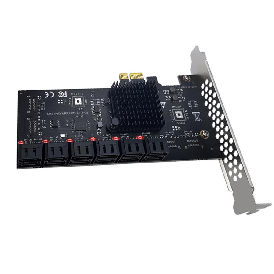 PCIE 1X To 12-Port SATA3.0 Card For Chia Mining For WIN10 LINUX UBUNTU System