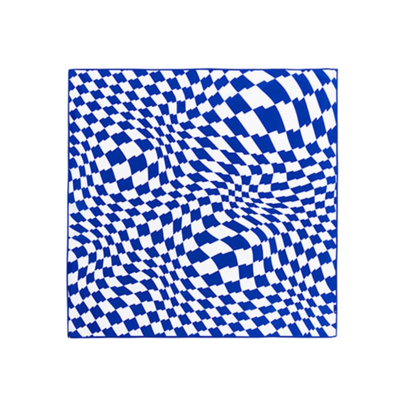 ADERERROR Tenit wave scarf Z-Blue