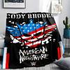 1PC WWE Print Flannel Blanket, High quality All Seasons, Home Decor, Warmth and Comfort, Perfect for Christmas Gifts