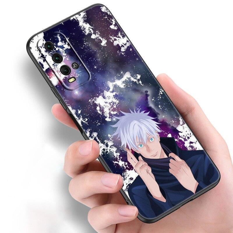 Силиконовый чехол для телефона с аниме Jujutsu Kaisen Satoru Gojo для Xiaomi Redmi Note 11 10 9 8 Pro 11T 10T 10S 9S 8T 9 9A 9C 9T